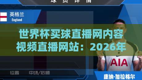 世界杯买球直播网内容视频直播网站:2026年观赛新选择,这届球迷真会玩 世界杯买球直播网内容视频直播网站:2026年观赛新选择,这届球迷真会玩