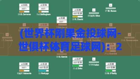 (世界杯刚果金投球网-世俱杯体育足球网)：2026年球迷必看的三个冷门宝藏功能