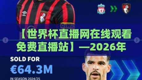 【世界杯直播网在线观看免费直播站】—2026年球迷必藏的4个观赛秘诀与避坑指南